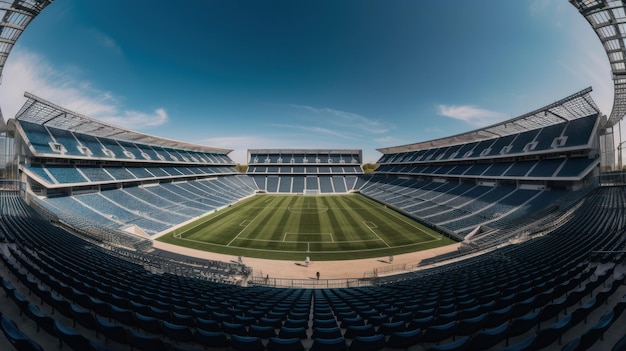 Una vista del estadio de los blue angels de chicago