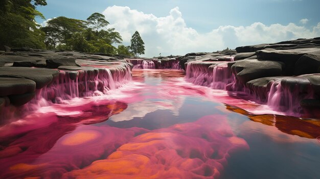 Foto vista estilizada de cano cristales