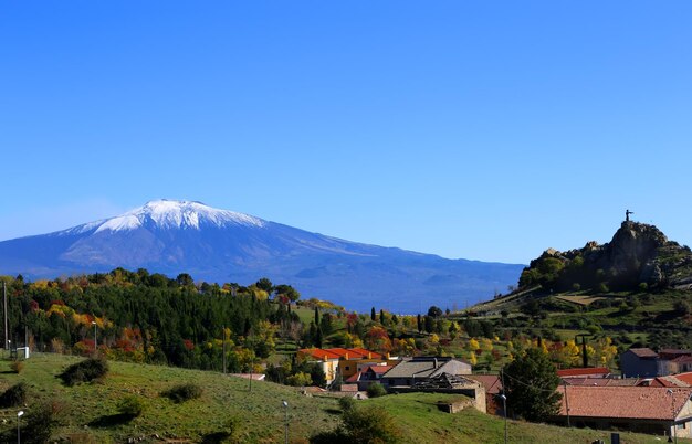 Foto vista en el etna