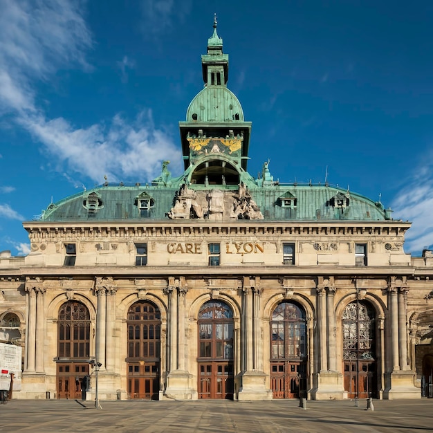 Vista exterior de la histórica estación de tren de Gare de Lyon construida para la Exposición Mundial de París de 1900