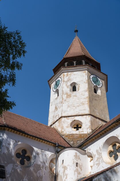 Vista externa Igreja fortificada em Prejmer Transylvania Romênia