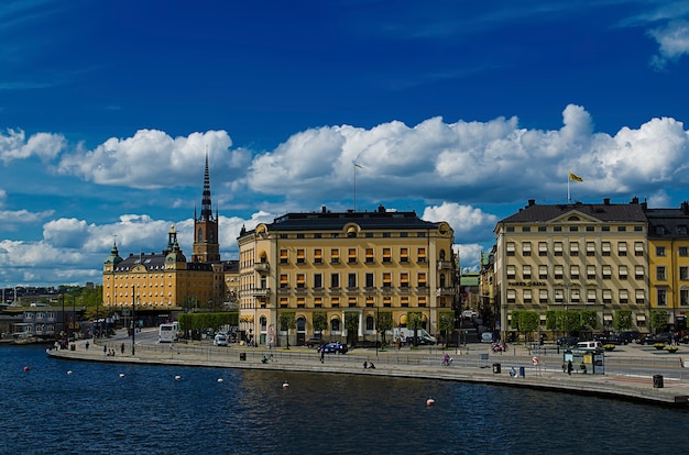 Vista de la famosa ciudad escandinava y del norte de Europa, Estocolmo, capital de Suecia