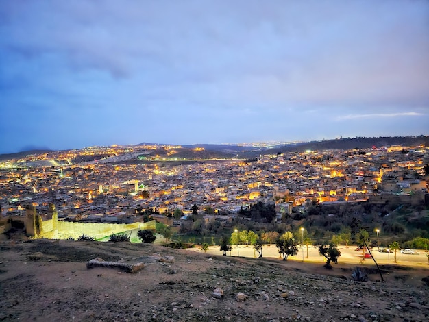 Vista de Fez desde las tumbas de los Marinidas