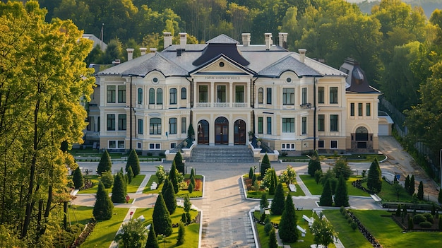 Foto vista de la finca tsarskoye selo