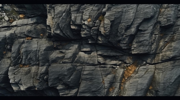 Vista de fondo de textura natural hermoso acantilado rocoso desde arriba hd