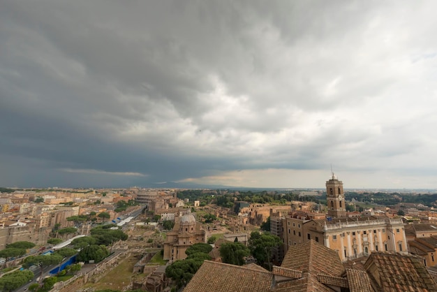 Foto vista del foro imperial de roma