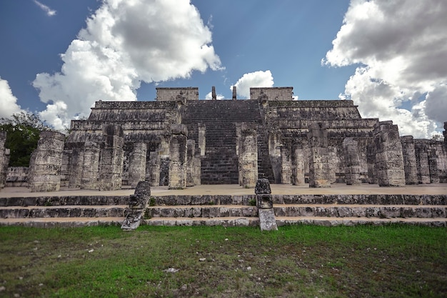 Vista frontal del Templo de los Guerreros # 3