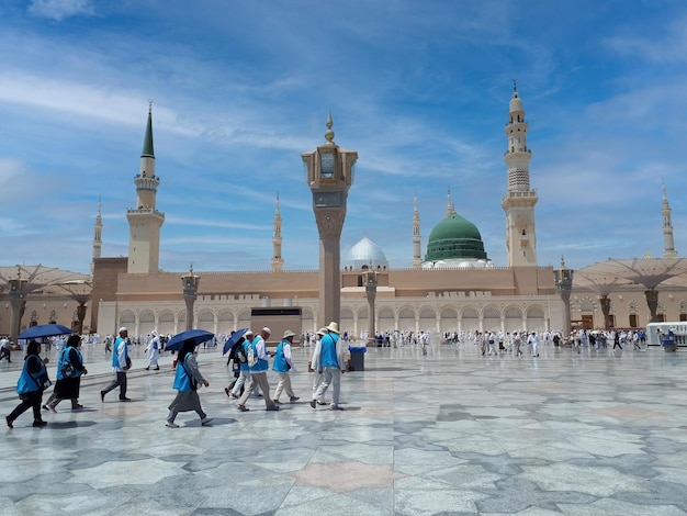 Una vista general de Masjid anNabawi