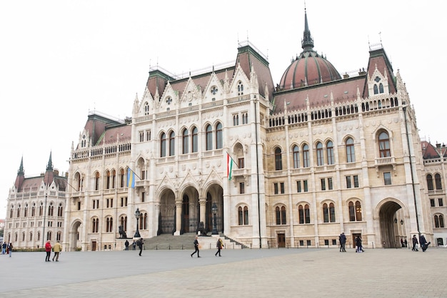 Vista general del Parlamento húngaro, Budapest.