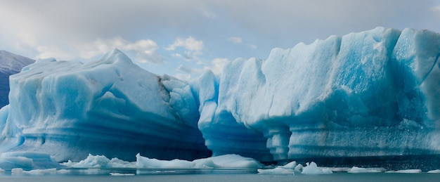 Vista geral da geleira Perito Moreno na Argentina