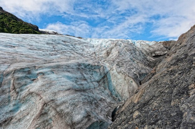 Vista del glaciar Mendenhall de Alaska