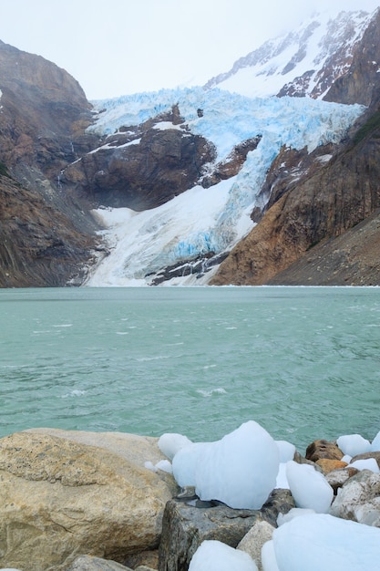 Vista del Glaciar Piedras Blancas, Parque Nacional Los Glaciares El Chalten, Patagonia