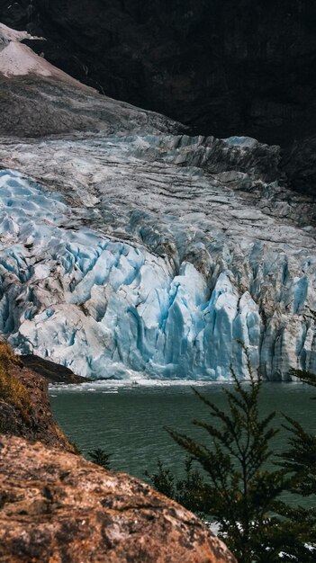 vista del glaciar Serrano en la Patagonia chilena