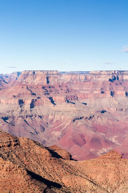 Vista del Gran Cañón desde el South Rim en invierno.