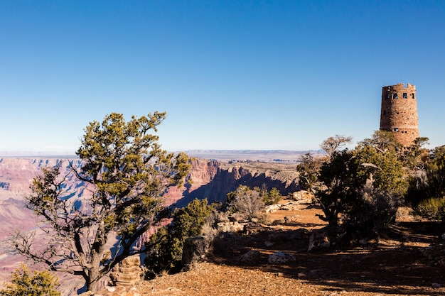 Vista del Gran Cañón desde el South Rim en invierno.