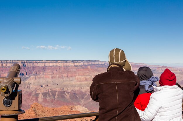 Vista del Gran Cañón desde el South Rim en invierno.