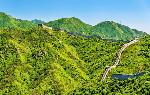 Vista de la Gran Muralla en Badaling Pekín China