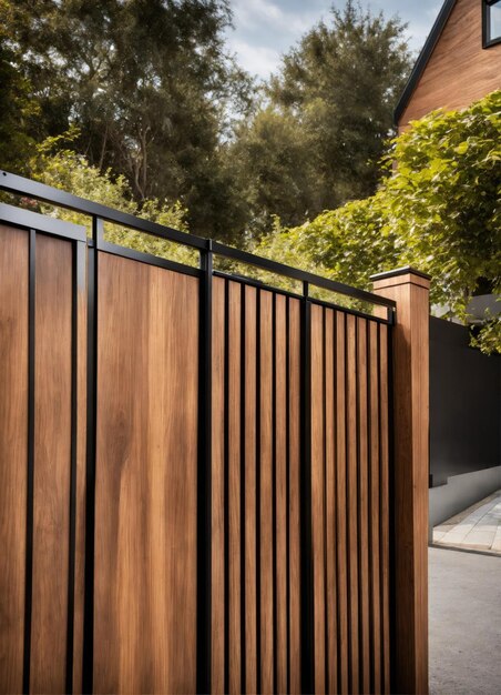 Foto vista de una gran puerta de madera en una unidad de la finca de campo