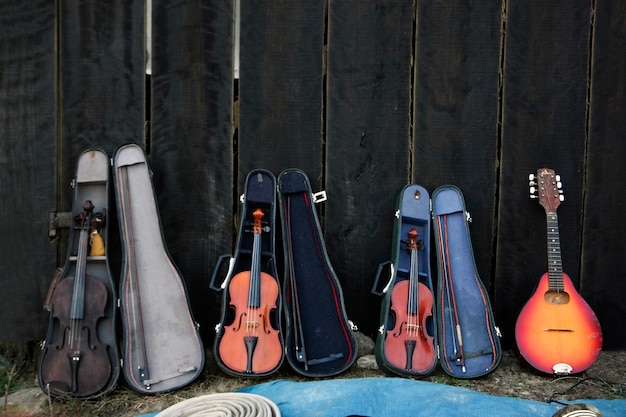 Foto vista de la guitarra