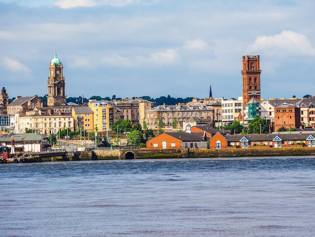 Vista HDR de Birkenhead en Liverpool