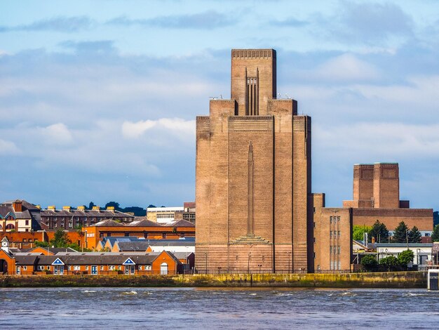 Vista HDR de Birkenhead en Liverpool