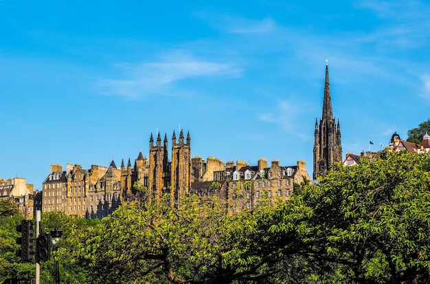 Vista HDR da cidade de Edimburgo