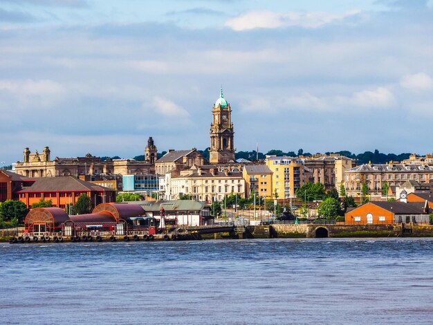 Vista hdr de birkenhead em liverpool