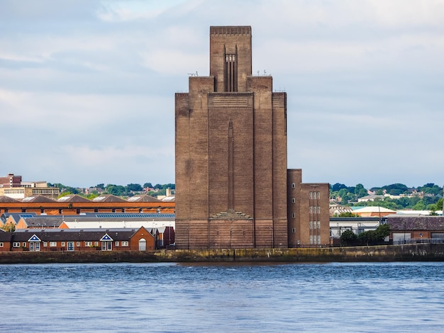 Vista HDR de Birkenhead em Liverpool