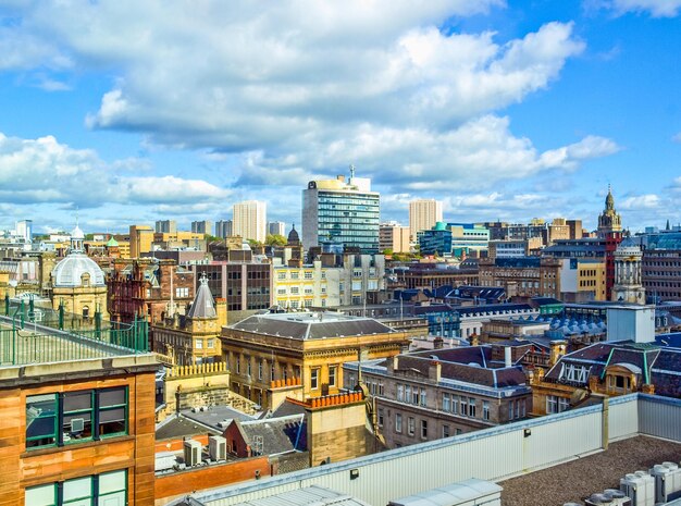 Vista HDR de Glasgow Escócia