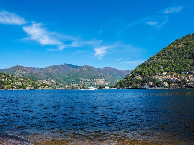 Vista HDR do Lago Como