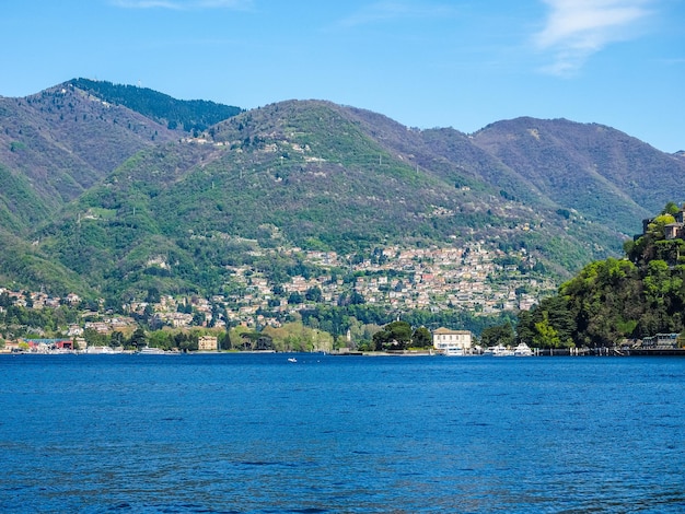 Vista HDR do Lago Como