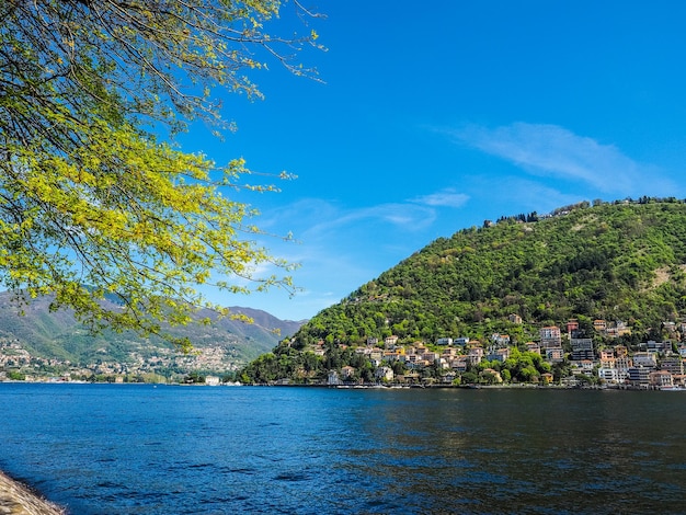 Vista HDR do Lago Como