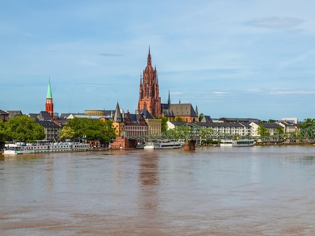 Vista HDR de Frankfurt Alemania