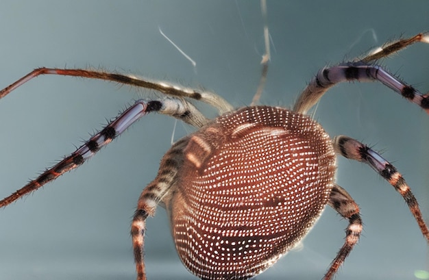 Vista de una hermosa imagen de alta resolución de una araña