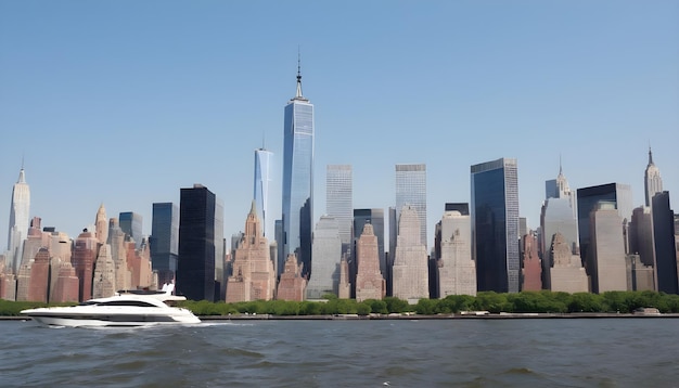 Vista del horizonte desde el agua