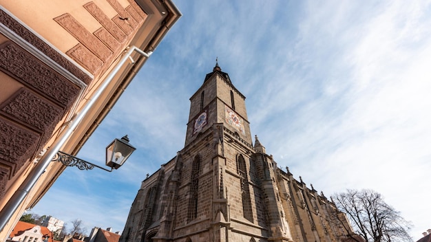 Vista de la Iglesia Negra en Brasov Rumania