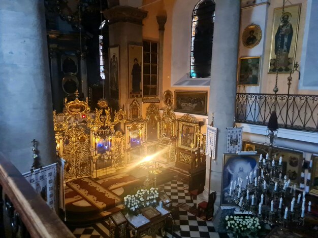 Una vista de la iglesia de st. Nicolás en St. Nicolás.