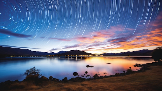 Una vista impresionante de las estrellas del cosmos atravesando el vasto vacío celeste