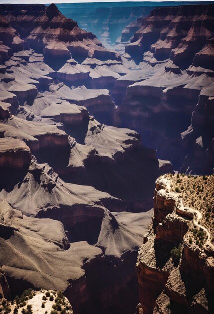 Foto una vista impresionante del gran cañón