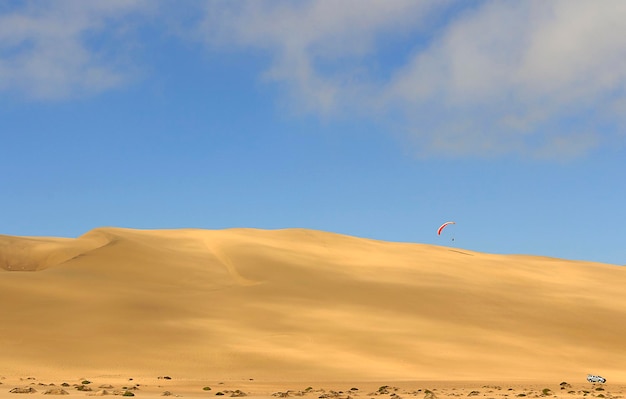 Vista incrível para a duna 7 Namíbia África