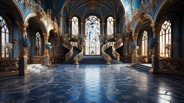 vista interior de la catedral de san petersburgo rusia