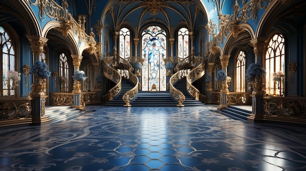 vista interior da catedral de são petersburgo rússia