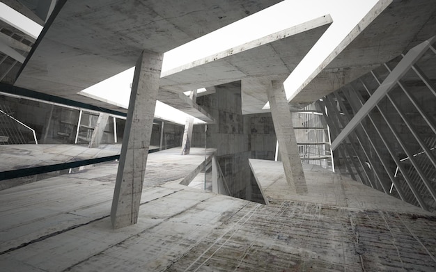 Una vista del interior de un edificio con los tragaluces visibles.