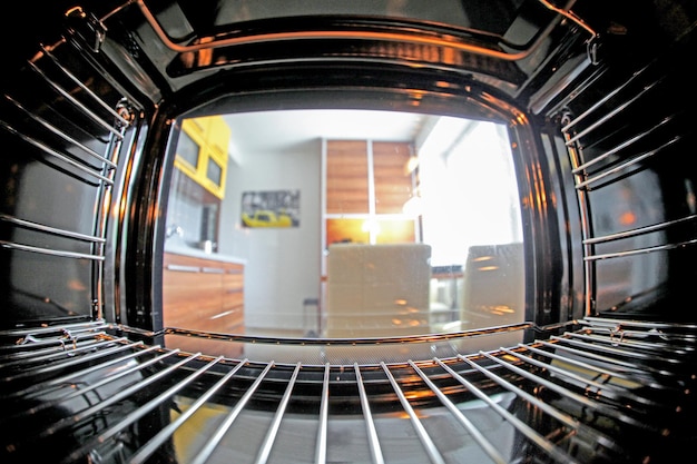 Vista desde el interior del horno