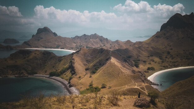 vista de la isla de padar en la estación seca