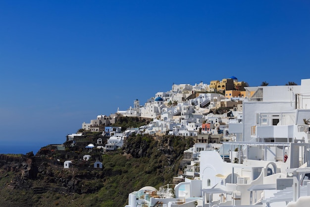 Vista de la isla de Santorini Grecia