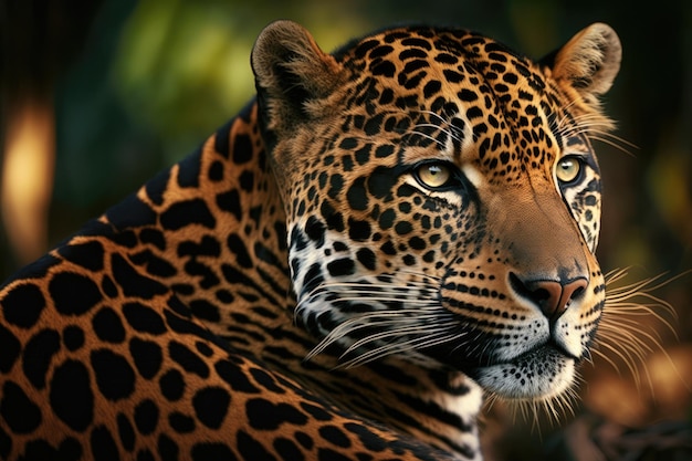 Vista de un Jaguar de cerca Panthera onca
