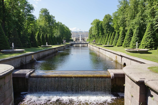 Foto una vista de los jardines en el palacio de los vientos