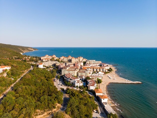 Vista junto al mar del complejo turístico Elenite en Bulgaria