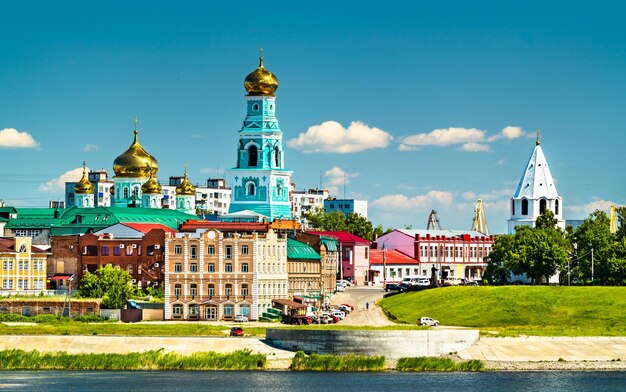 Vista del Kremlin en el Oblast de Syzran Samara de Rusia